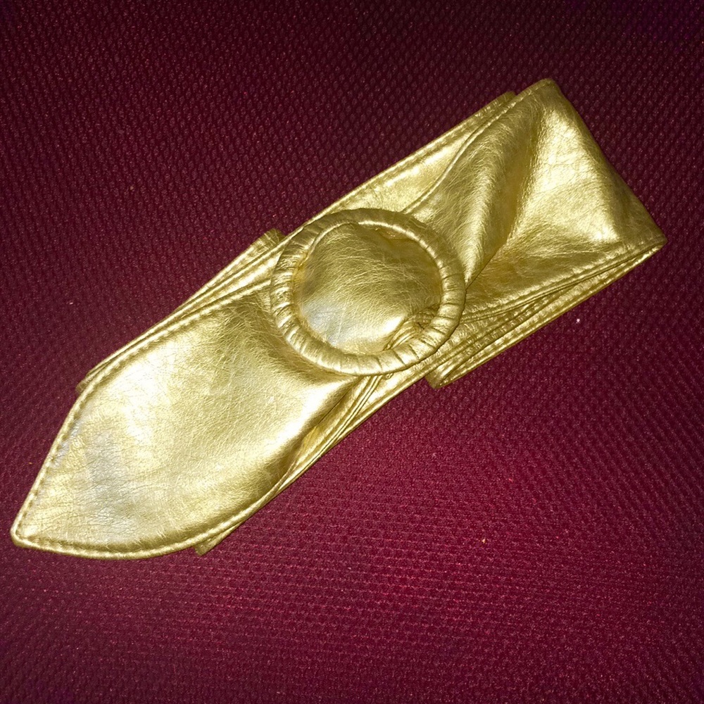 3 Inch Wide Gold Belt